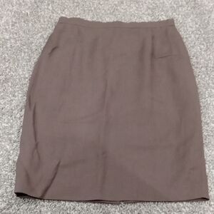 Cerruti 1881 Brown Pencil Skirt 52% Rayon 48% Linen Size 10
